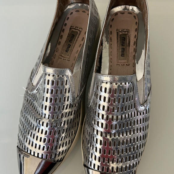 MIU MIU SILVER womens shoes - Picture 2 of 3